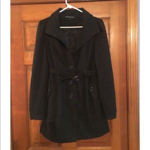 Grey Peacoat w/belt